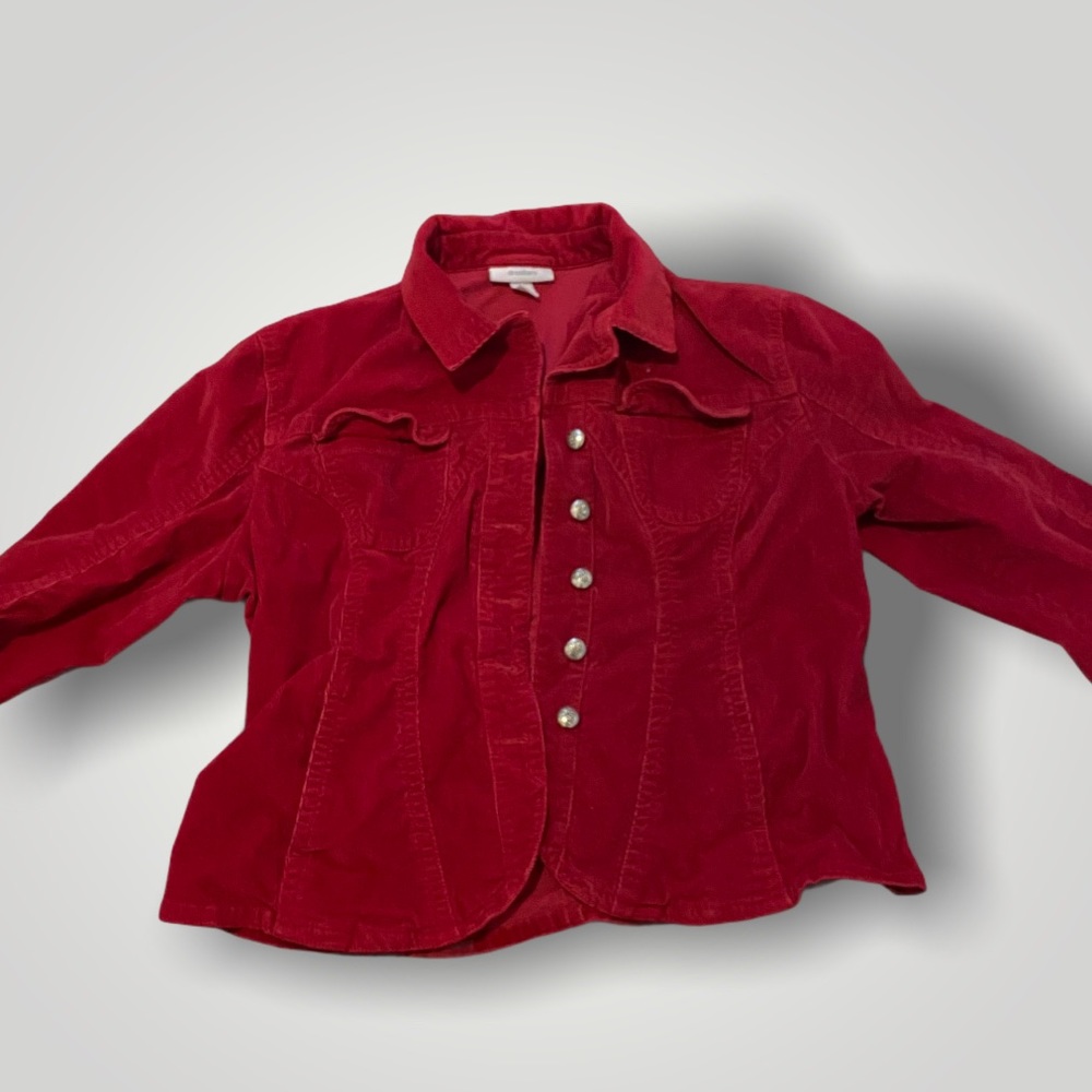 RED CORDUROY JACKET
